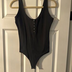 Abercrombie Black Sleeveless Bodysuit